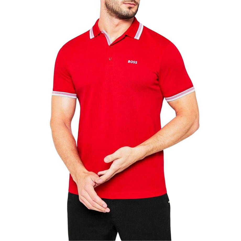 BOSS Paddy Maglietta Polo con Punta a Contrasto  