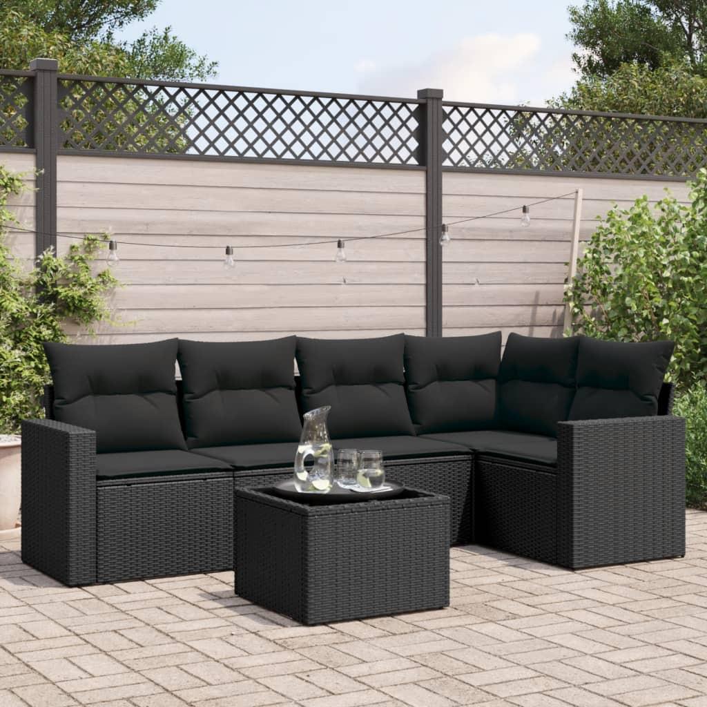 VidaXL Ensemble de canapés de jardin rotin synthétique  