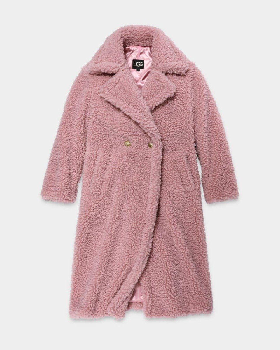 UGG  W GERTRUDE LONG TEDDY COAT-XS 