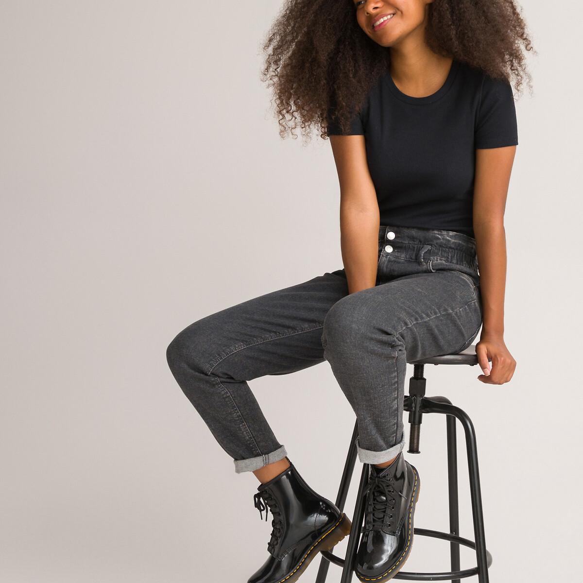 Image of 2er-pack Gerippte T-shirts Mädchen Schwarz XXS