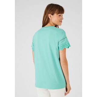 Damart  Tee-shirt broderies anglaises en pur coton biologique. 