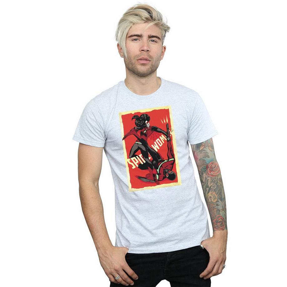 MARVEL Spider-Woman Retro Poster T-Shirt  
