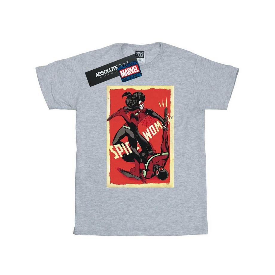 MARVEL Spider-Woman Retro Poster T-Shirt  
