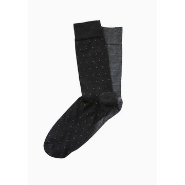 Lot de 2 paires de chaussettes en laine Mérinos.