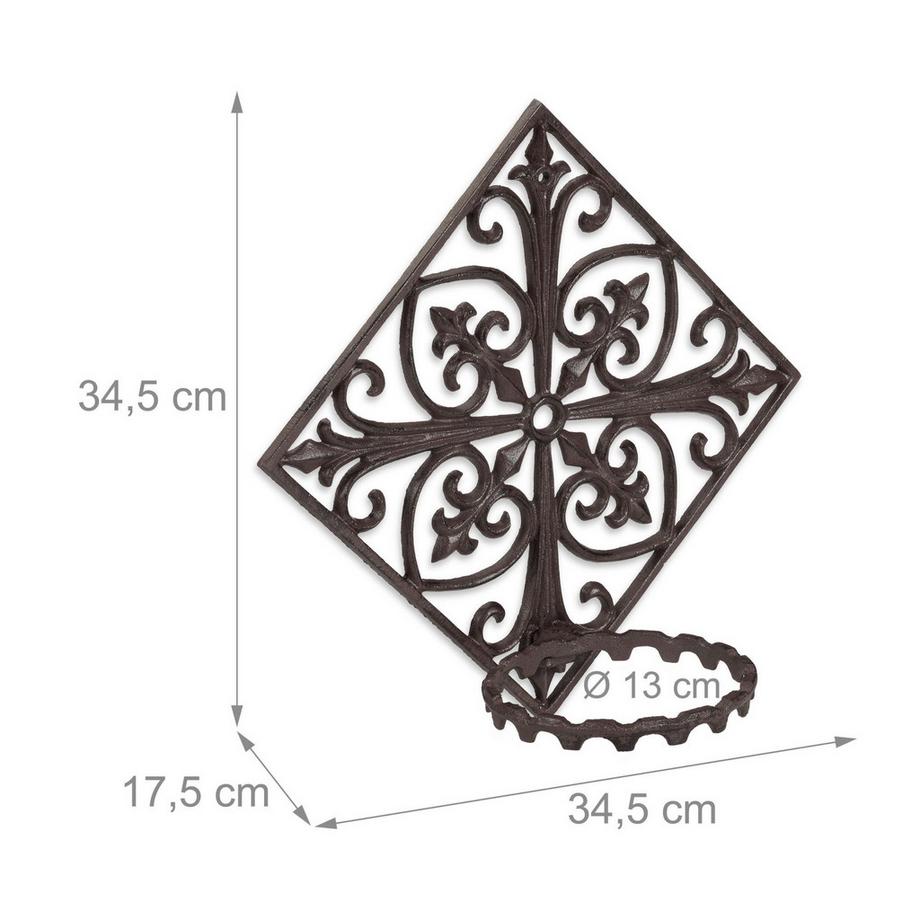 B2X Portapentola da parete in ghisa  