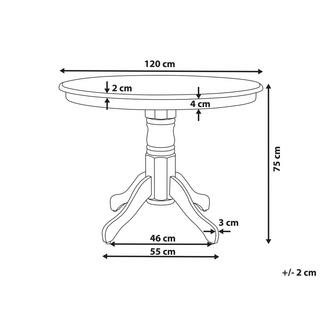 Beliani Table de repas en MDF Scandinave AKRON  