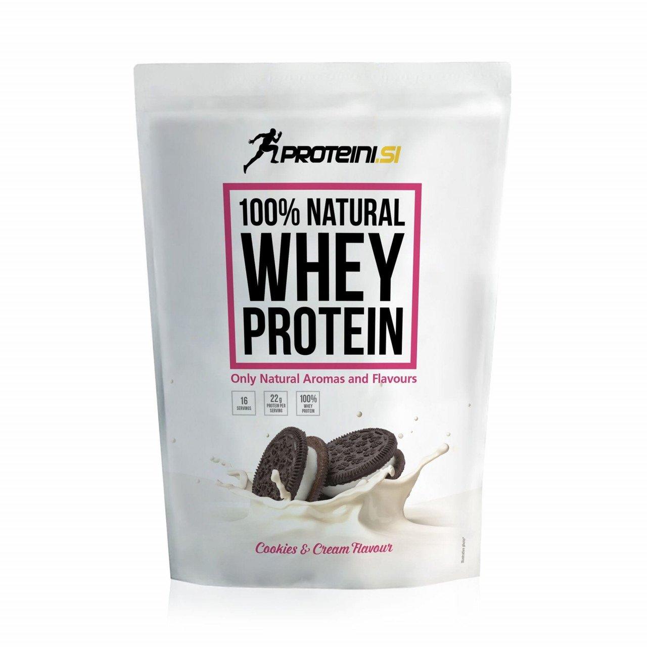 Image of 100% Natural Whey Pein Cookies & Cream 500g Unisex 500g