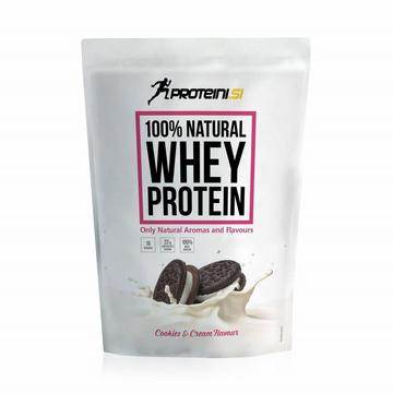 100% Natural Whey Protein Cookies & Cream 500g