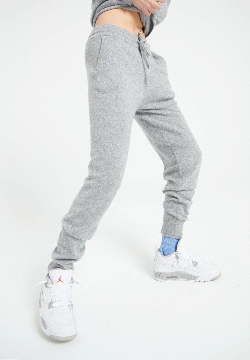 Image of Lilly 11 Jogginghose - 100% Kaschmir Damen Grau M