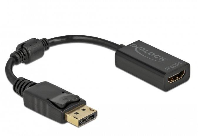 DeLock  DeLOCK Adaptateur DisplayPort 1.1 mâle vers HDMI femelle passif noir 