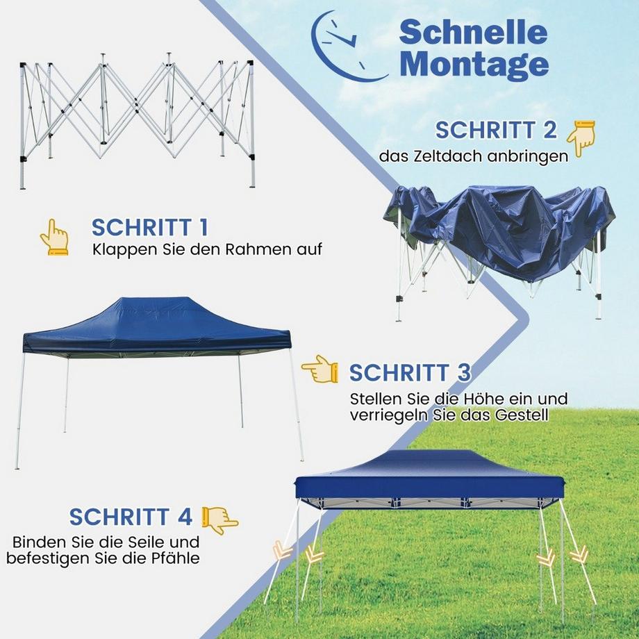 Northix Pop-Up-Pavillon mit Rolltasche  