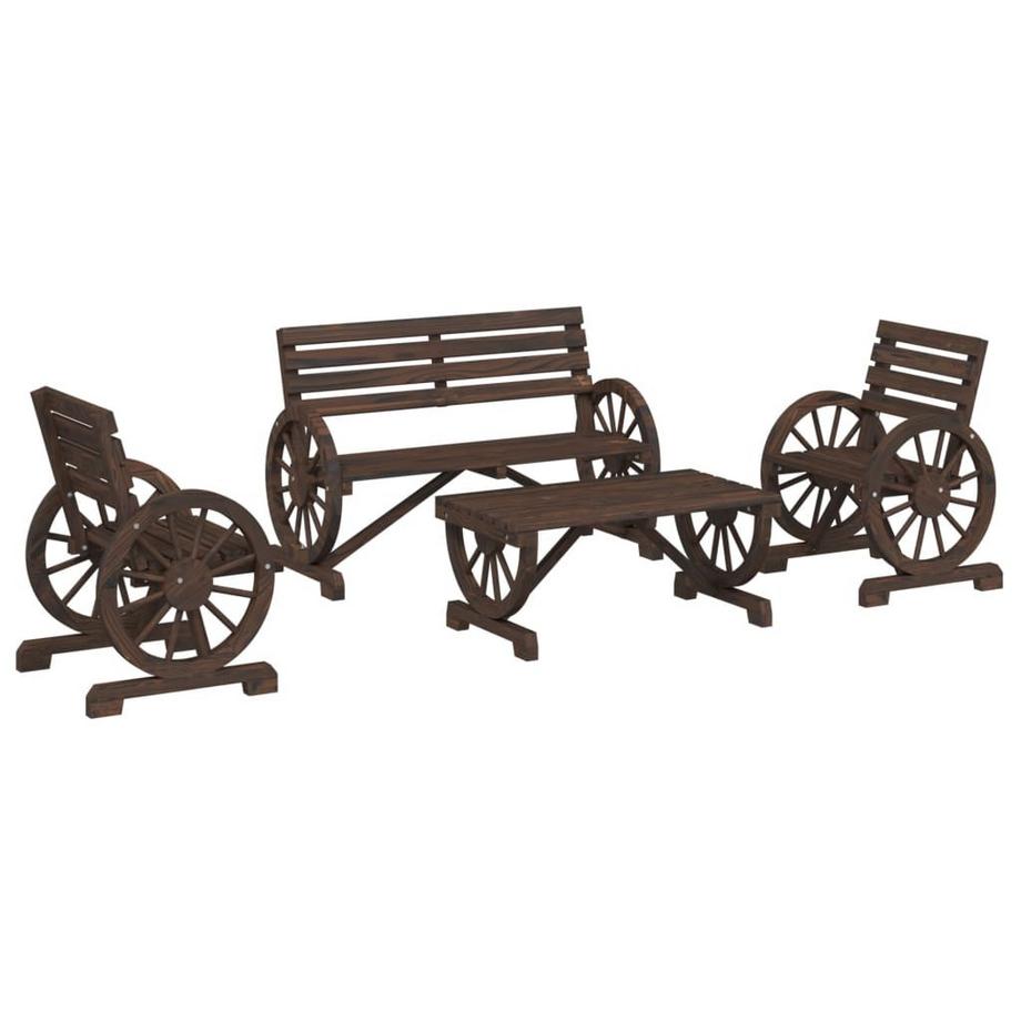 Ensemble de salon de jardin bois