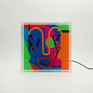 Locomocean Acryl-Box Neon - Memphis Face  