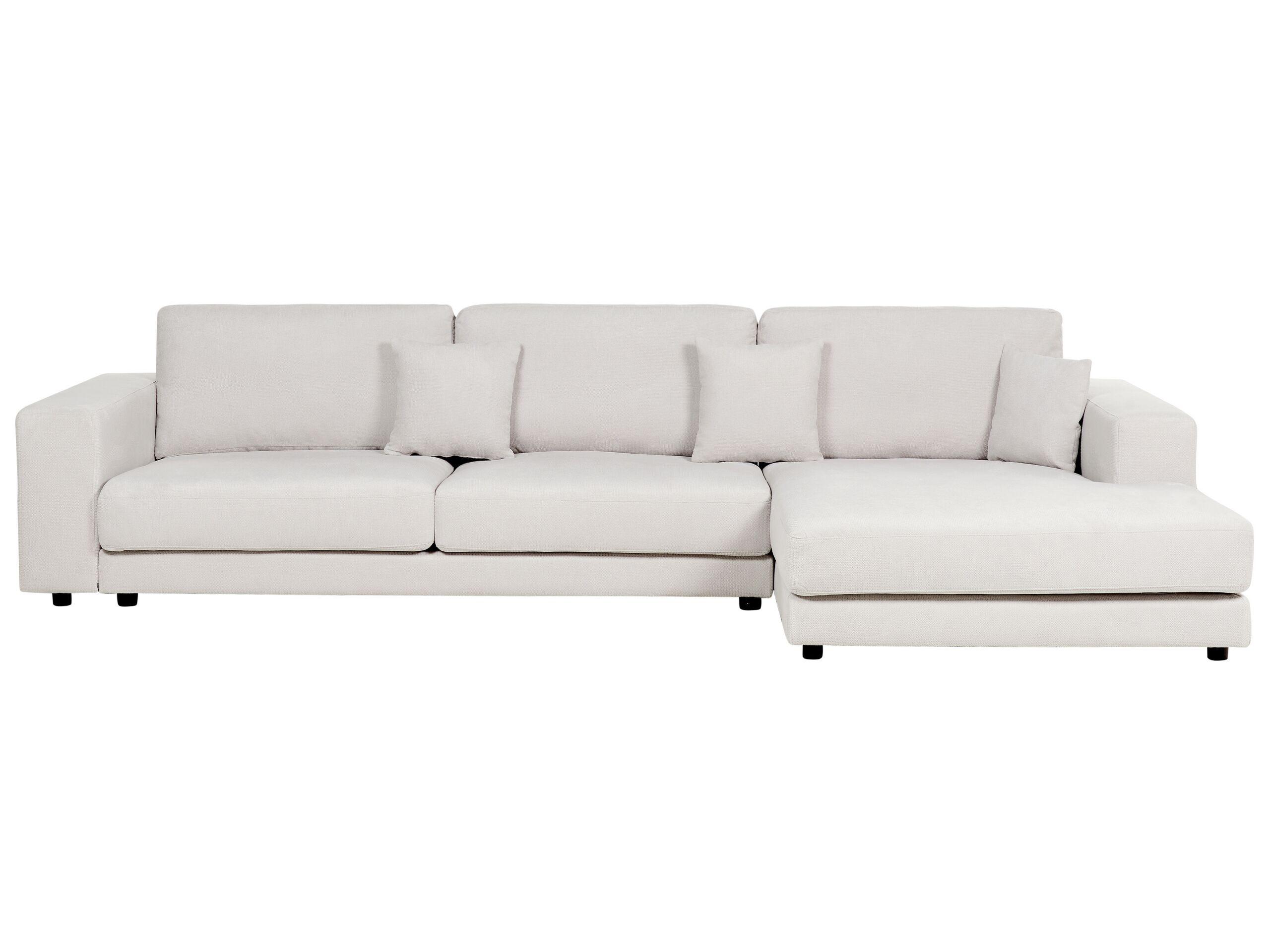 Beliani Ecksofa aus Polyester Skandinavisch LOFOTEN  