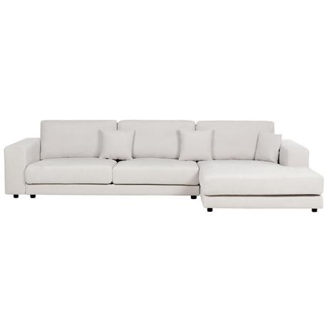 Beliani Ecksofa aus Polyester Skandinavisch LOFOTEN  