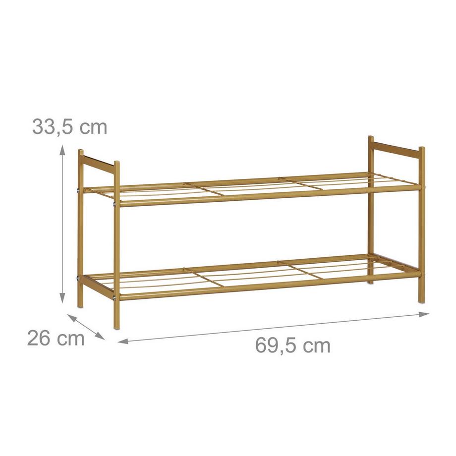 B2X Schuhregal mit 2 Ebenen  