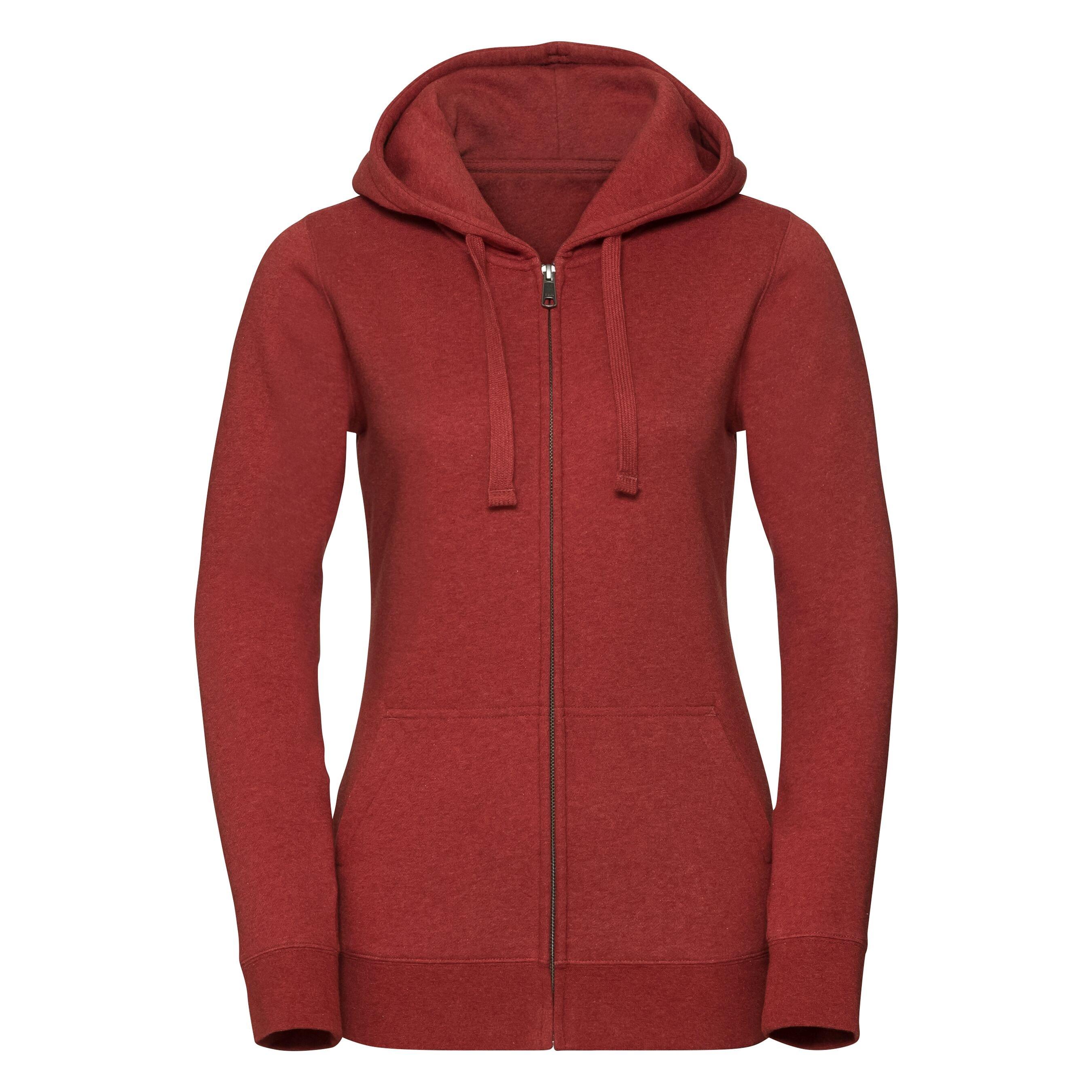 Image of Authentic Sweatshirt Mit Reißverschluss Damen Rot Bunt 34