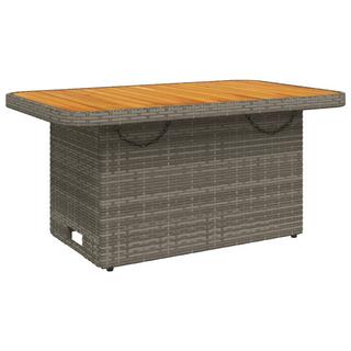 VidaXL Table de jardin rotin synthétique  