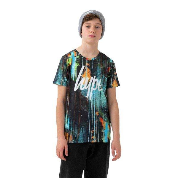 Image of Spray Drips Tshirt Jungen Türkisblau 116