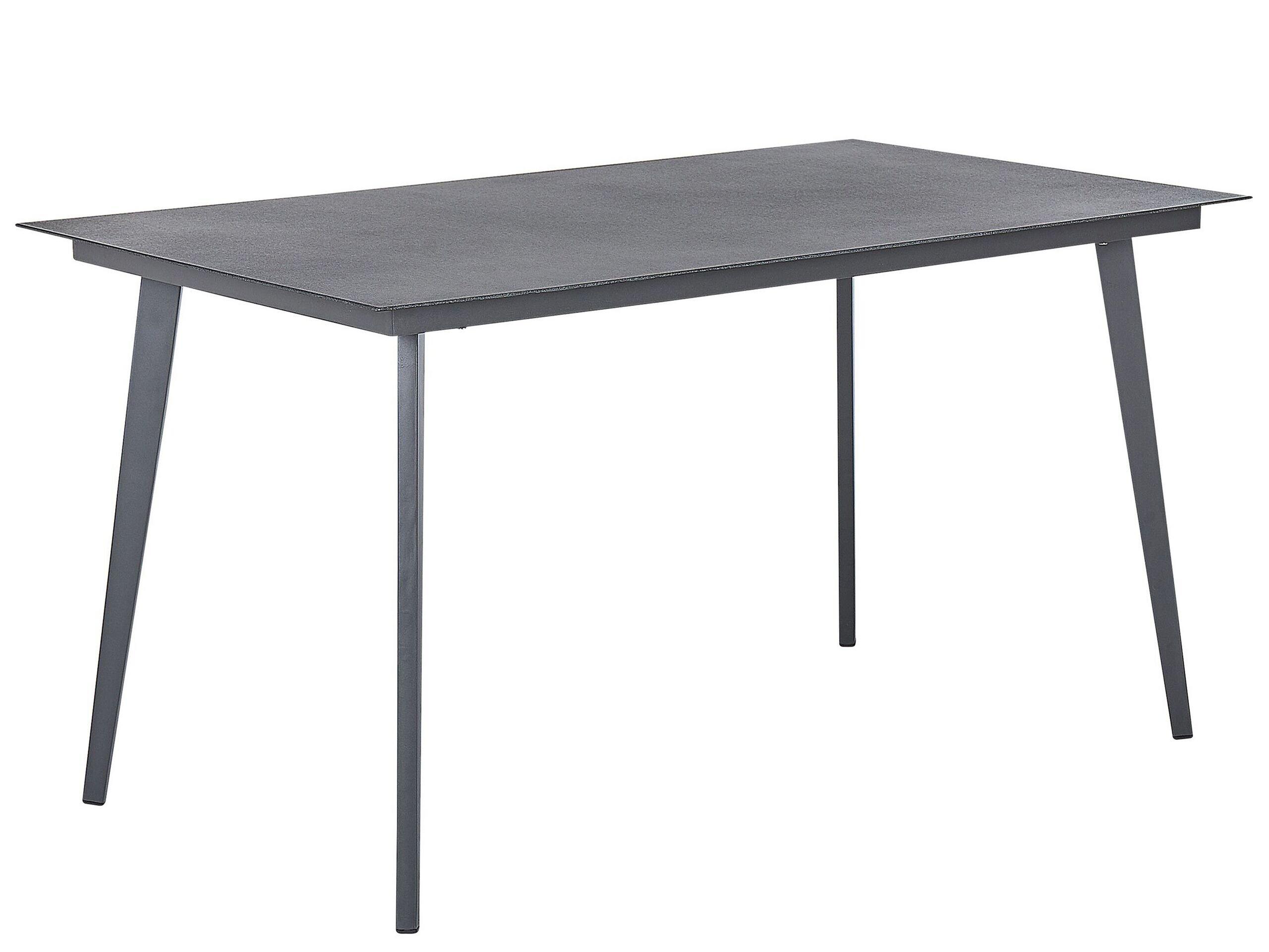 Beliani Table de jardin en Aluminium Rétro MILETO  