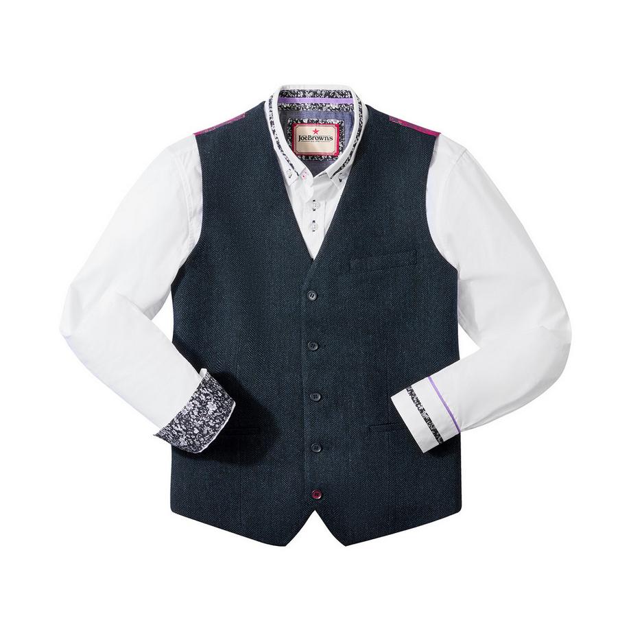 Joe Browns Veston Boutonné Classique à Chevrons  
