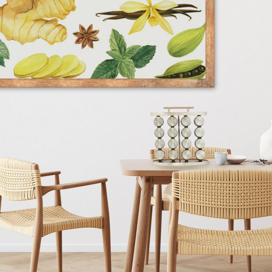 B2X  Tragbares Gewürzregal mit 16 Gläsern 