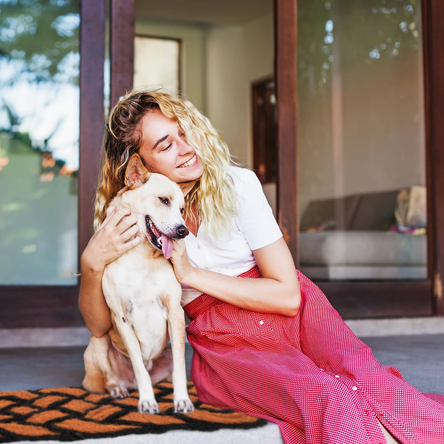 Northix Geknüpfter Kokosteppich in  