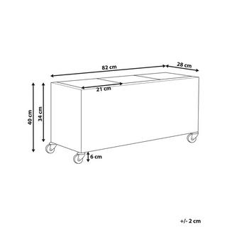 Beliani Cache-pot en Polyrotin Rustique BELLIS  