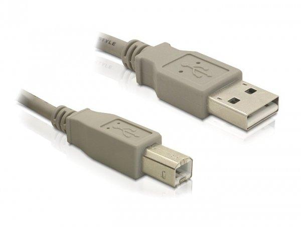 Image of 82216 USB Kabel 3 m USB 2.0 USB A USB B Grau