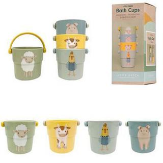 Little Dutch  Farm Bath Cups 