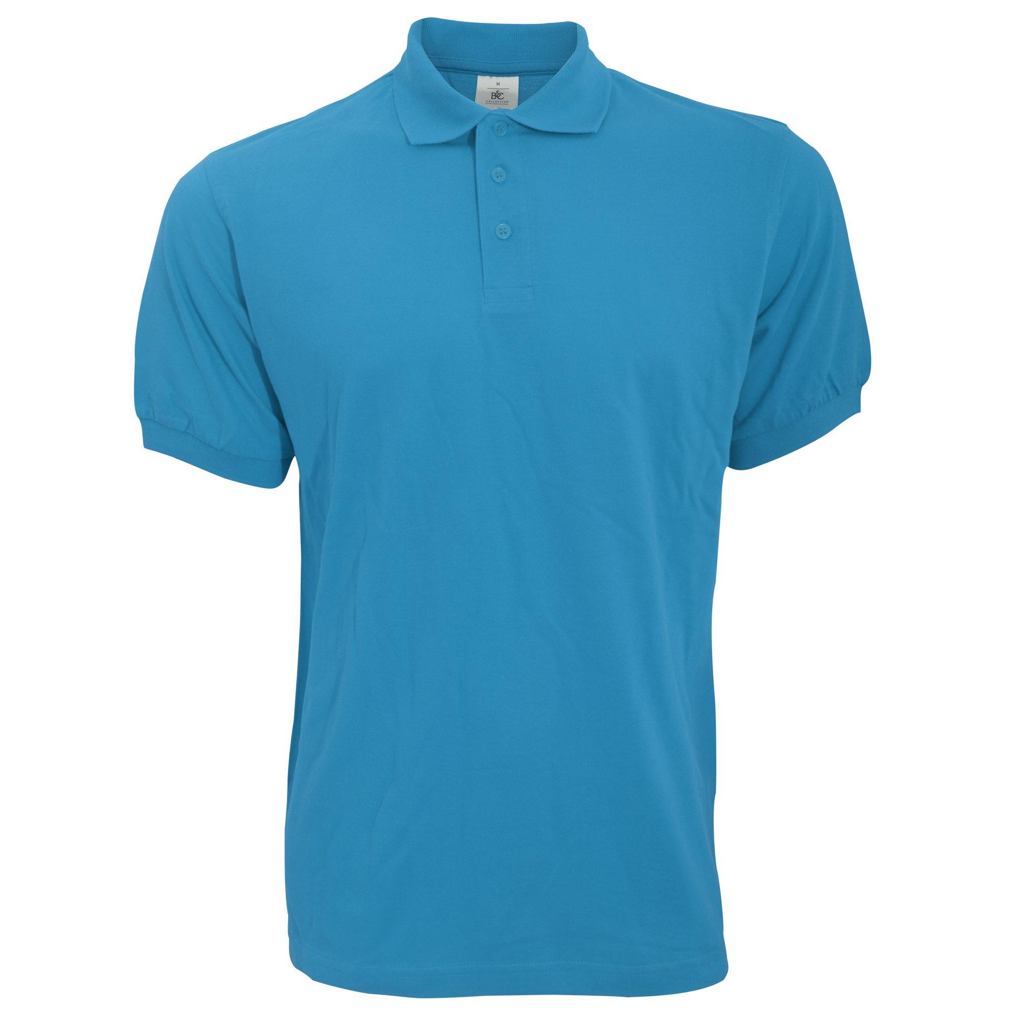 Image of B&c Poloshirt Safran Kurzarm Herren Taubenblau XXL