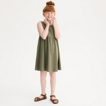 Ärmelloses Kleid in A-Linie