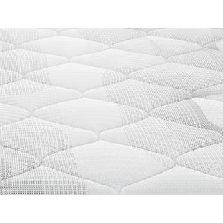 Ysmée Set aus Bettgestell mit Bettkasten + Taschenfederkernmatratze - 160 x 200 cm - Stärke 20 cm - Weiß - SONGE von YSMÉE  