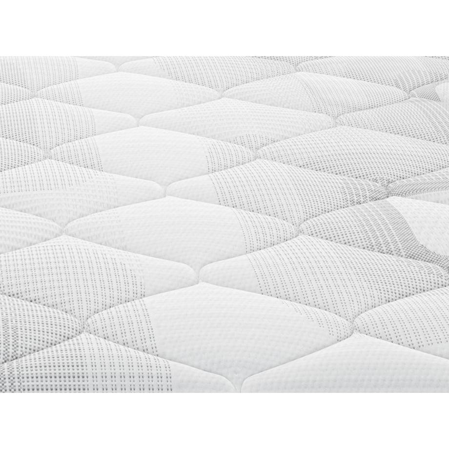 Ysmée Set aus Bettgestell mit Bettkasten + Taschenfederkernmatratze - 160 x 200 cm - Stärke 20 cm - Weiß - SONGE von YSMÉE  