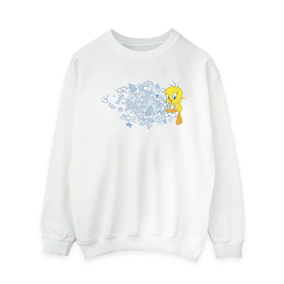 LOONEY TUNES Tweety Bird Grafik Print Sweatshirt  