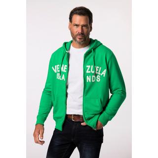 JP1880  Hoodie-Jacke, Sweat, Badges, Kapuze 