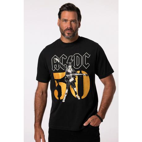 JP1880  T-shirt JP1880 dedicata alla band AC/DC con mezze maniche nero 