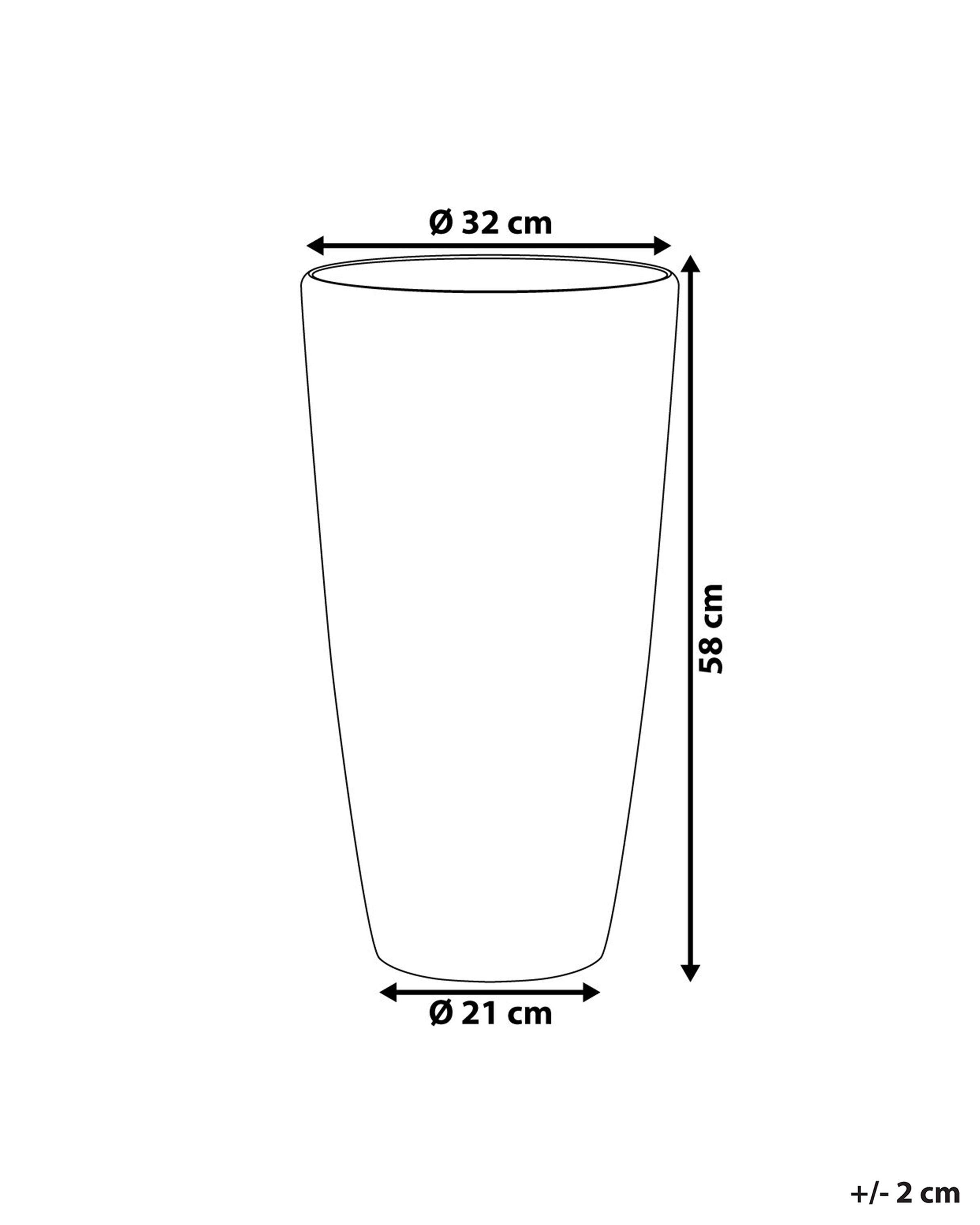 Beliani Vaso per piante en Polvere di Pietre Classico TSERIA  