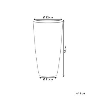 Beliani Vaso per piante en Polvere di Pietre Classico TSERIA  