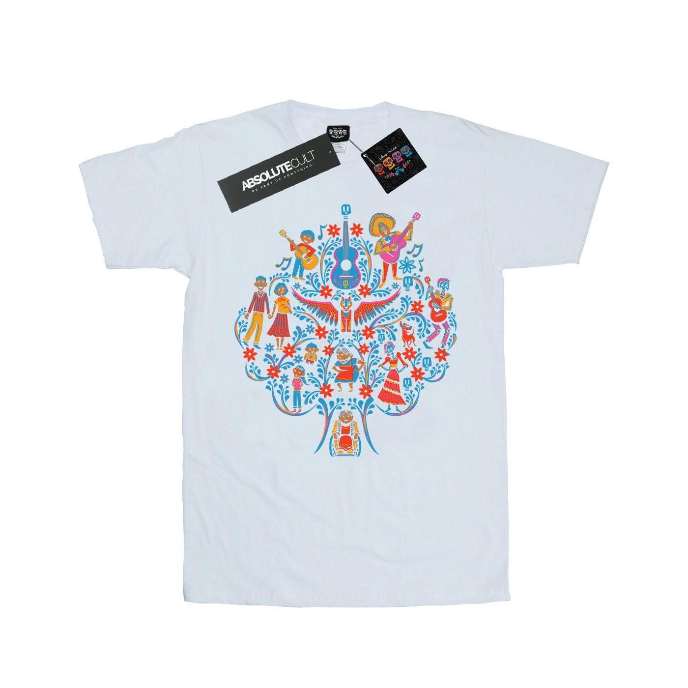 Image of Coco Tree Pattern Tshirt Damen Weiss S