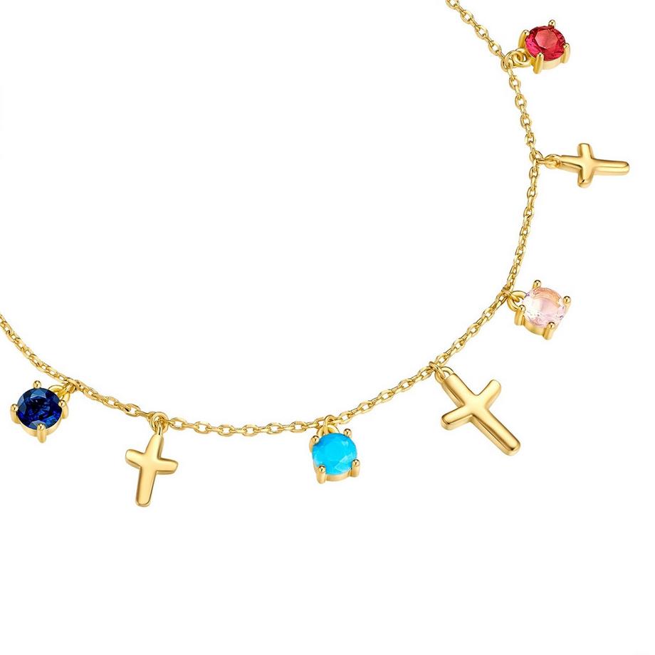 Yokoamii  Femme Bracelet tendance Croix 