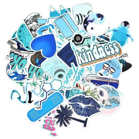 eStore 50x Aufkleber und Abziehbilder – VSCO Hell  