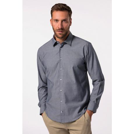 JP1880  Chemise de ville, manches longues, imprimé minimaliste, col Kent, coupe Modern Fit - jusqu'au 8&nbsp;XL 