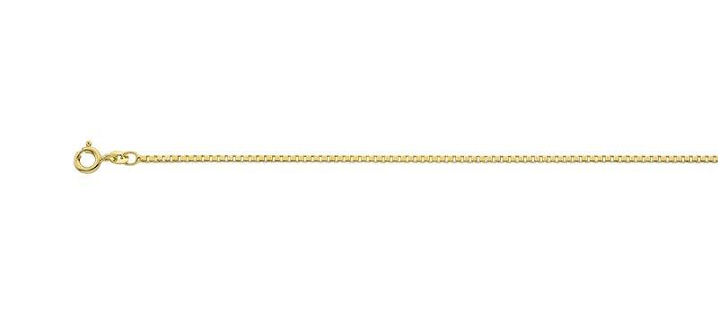 MUAU Schmuck  Collier Venezianer Gelbgold 585, 1.4mm, 40cm 