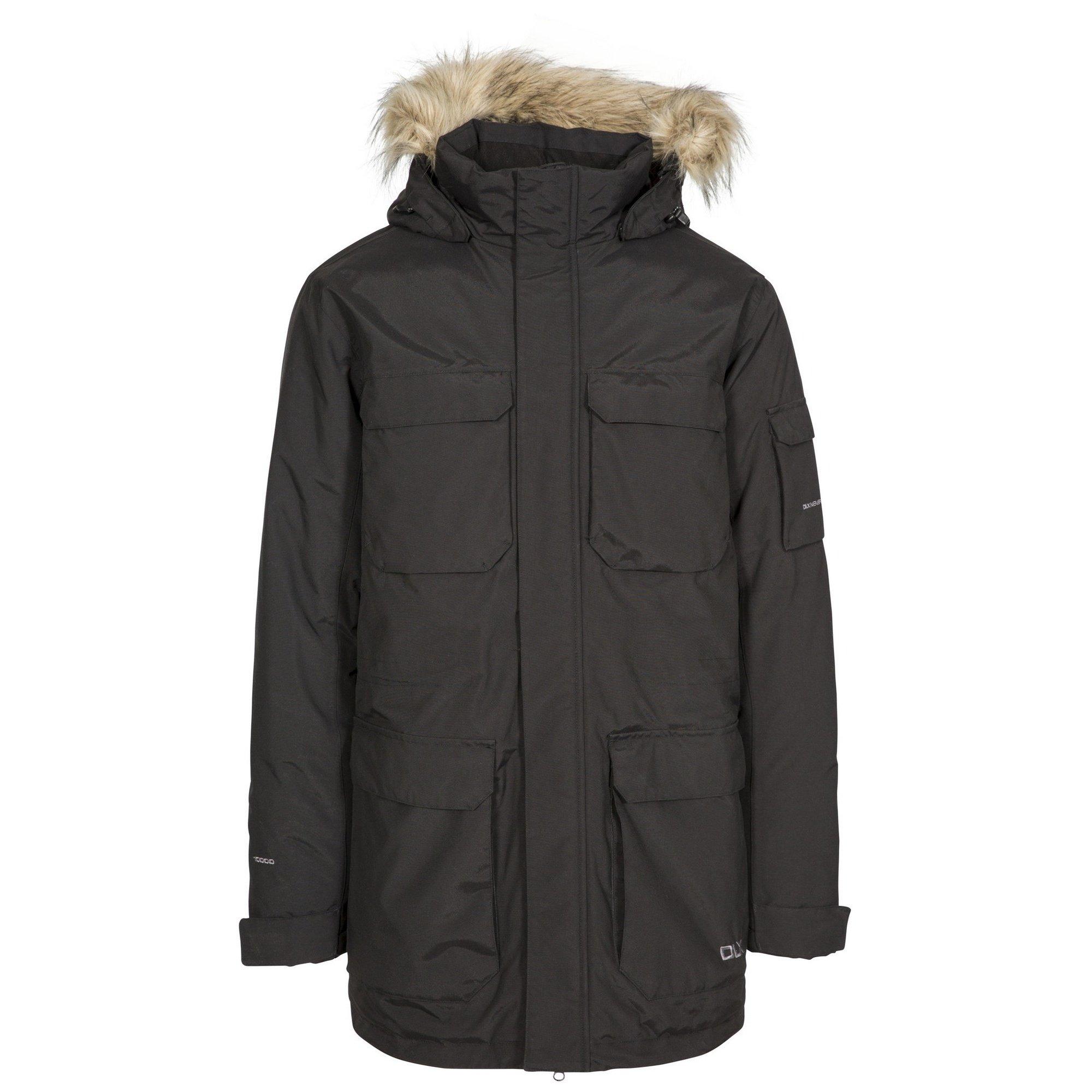 Image of Regenjacke Pixilation Deluxe Mit Kapuze, Wetterfest Herren Schwarz XXS