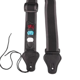 eStore Sangle de guitare avec poches pour plectres  