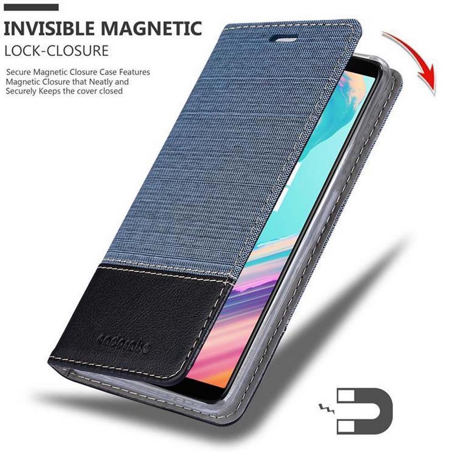 Cadorabo  Housse compatible avec OnePlus 5T - Coque de protection avec fermeture magnétique, fonction de support et compartiment pour carte 