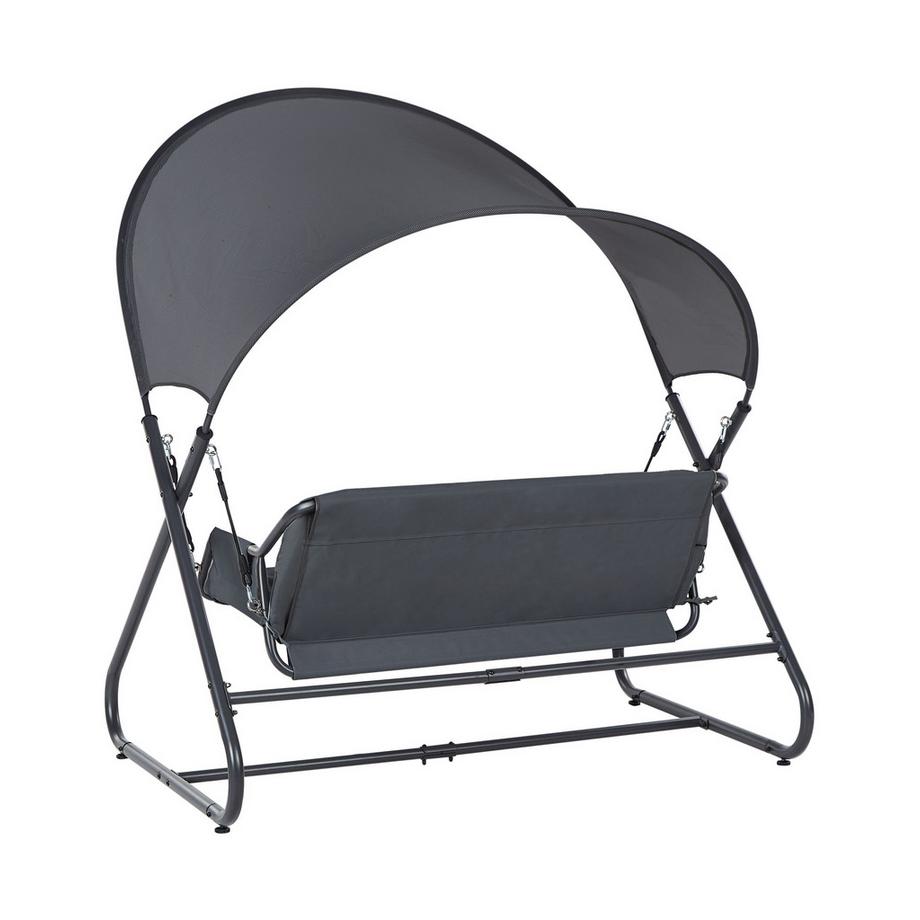 Beliani Balancelle de jardin en Acier Méditerranéen SOLAGNA  