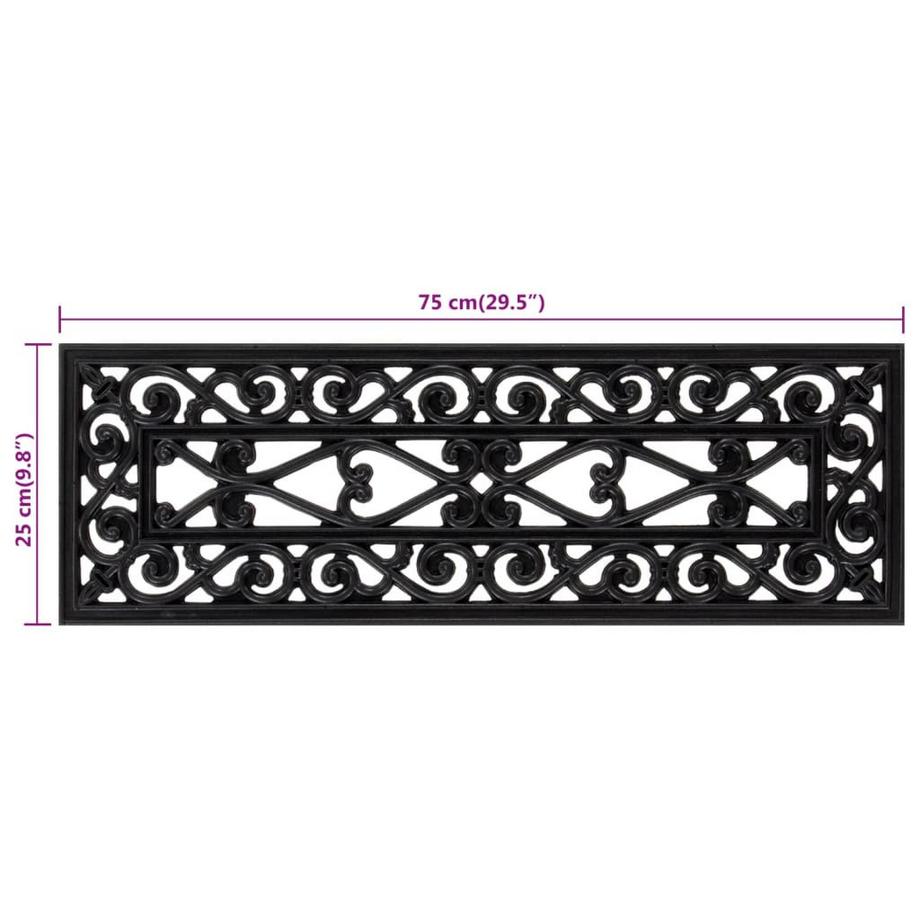 VidaXL Stufenmatte gummi  