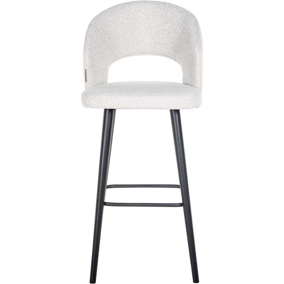 mutoni Tabouret de bar Savoy blanc noir 113  